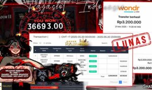 Pre menang Blood Shadow 2 Rajaslot 21 Mei 2025