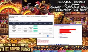 Jar menang Captains Bounty Rajaslot 20 Mei 2025