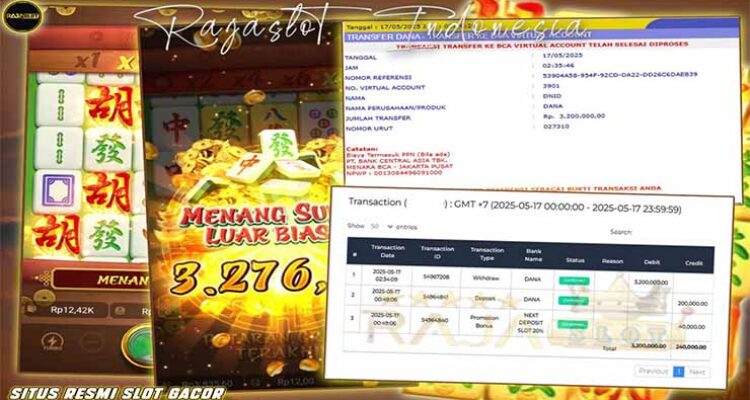 Yae menang Mahjong Ways 2 Rajaslot 17 Mei 2025