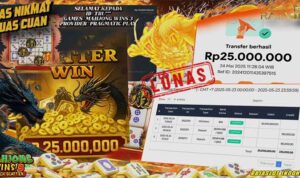 Tru menang slot Mahjong Wins 3 Rajaslot 24 Mei 2025