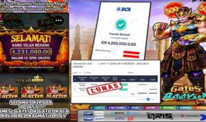 Bukti kemenangan slot Gates of Gatot Kaca di Rajaslot