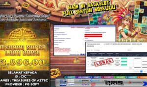 CIC menang Treasure of Aztec di Rajaslot 9 Juni 2025