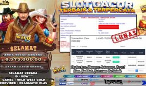 DEW menang slot Wild West Gold Rajaslot 8 Juni 2025