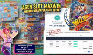 Sukses slot online di Wild Coaster pada situs Rajaslot