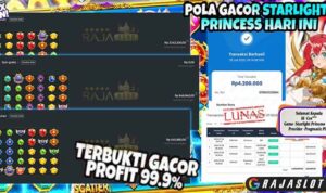 Bukti kemenangan Starlight Princess 1000 member Rajaslot
