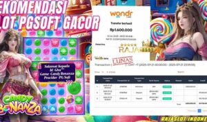 Bukti kemenangan Candy Bonanza member Rajaslot