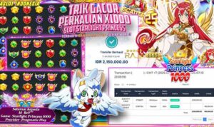 Bukti kemenangan Starlight Princess 1000 member Rajaslot