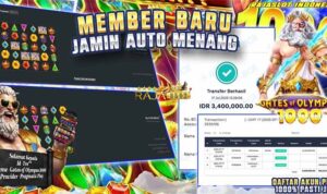 Bukti kemenangan Gates of Olympus 1000 member Rajaslot