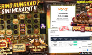 bukti kemenangan Fire in The Hole 2 di Rajaslot — 10x Free Spins Rp15.000.000 (ID Dha***, 19-08-2025)