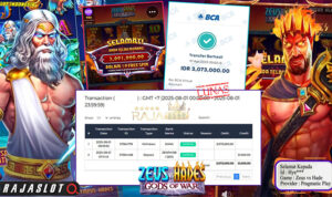 Pemain Hye*** menang Rp3 juta di slot Zeus vs Hades pada situs Rajaslot