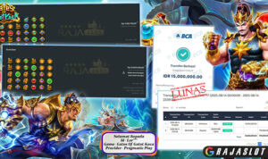Pemain Lor*** menang Rp15 juta di slot Gates of Gatot Kaca di Rajaslot