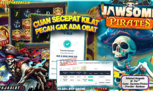 Pemain Tra*** menang Rp2,5 juta di slot Jawsome Pirates di Rajaslot