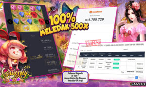 Menang Butterfly Blossom 10x Free Spins — withdraw Rp6,7 juta (Rajaslot)