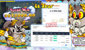 Pemain Bar*** menang Rp3 juta di slot Le Zeus Rajaslot
