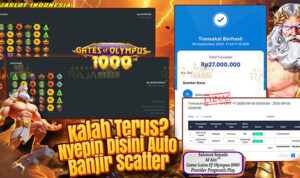 Pemain Kin*** menang Rp27 juta di slot Gates of Olympus 1000 Rajaslot