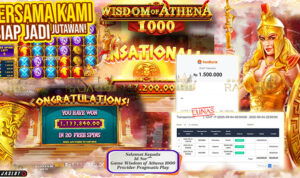 Pemain Nor*** menang Rp1,5 juta di slot Wisdom of Athena 1000 Rajaslot